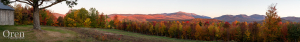 Peak Foliage Panorama Jackson New Hampshire