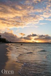 Golden Sunset on Grace Bay Beach