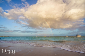 Rainbow over Grace Bay Beach