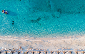 Turqoise Water and Beach Shadows - Turks and Caicos Aerials