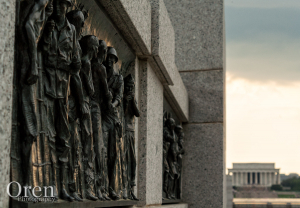 Detail of the Wold War 2 Memorial in DC