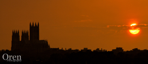 Sunset over National Cathedral